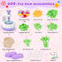300+PCS 2 3 4 5 6 7 8+ GirlsHome Fabric Flower Bouquets Toys, DIY Flower Making Kit for Kids, Reusable Arts and Crafts