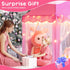 55'' 53'' Monobeach Princess Tent Girls Large Playhouse Kids Castle Play Tent with Star Lights Toy for Children Indoor