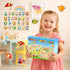 MEZHOBBY 1-3 6 Pack Wooden Peg Puzzles for Toddlers Toddler Puzzles, Preschool Educational Learning Puzzle Toys