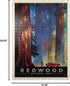500 MyPuzzle Redwood National Park: Among The Giants, Vintage Poster - Premium Piece Jigsaw Puzzle for Adults