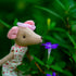 LEVLOVS Mouse Doll, Christmas Mouse in a Box, Sister Mouse in Matchbox, Linen Doll with Mushroom in Leaf Bed