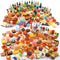 Nuanmu 100 Pieces Miniature Food Drink Bottles Toys Dollhouse Pretend Play Kitchen Cooking