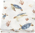 LifeTree Baby Swaddle Blanket, 70% Viscose from Bamboo and 30% Cotton Muslin, Boys Girls, Large 47" x 47" Sea Turtle