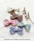 Baby Girls Hair Bows Clips, 10pcs Fully Lined Alligator Barrettes Hair Accessories for Infants Toddlers by Cherssy