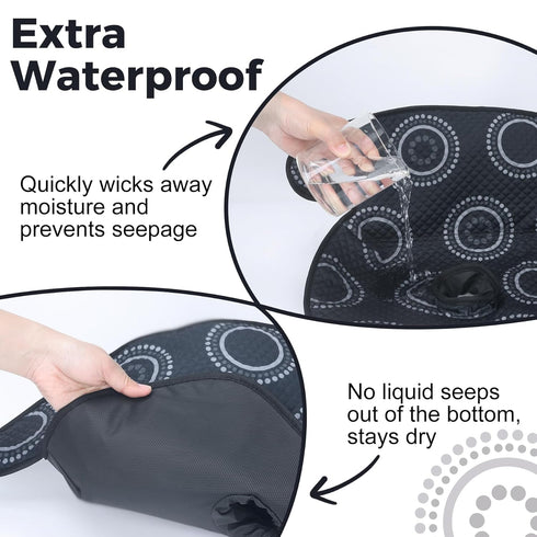 Piddle Pad, Car Seat Potty Training Protector, Baby Waterproof Car Seat Cover with Anti-Slip Backing, Machine Washable