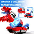 3 4 5 6 7 8 iPlay, iLearn Kids Dinosaur Transforme Robot Toy, Magnetic Construction Trucks Transform into Dinosaurs