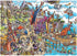 Cobble Hill 1000 Piece Puzzle, DoodleTown: Viking Village, Sample Poster Included