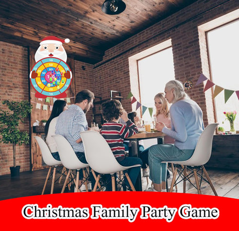 30” Christmas Decorations - Large Santa Claus Dart Board Game for Indoor Outdoor Parties