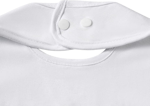 KESICI Baptism Bib for Baby Boy and Girls - Soft Cotton Adjustable Christening Outfits Embroidered Cross Bib