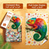 500 BenBen Puzzles for Adults Pieces, Floral Chameleon Jigsaw Puzzles with Patterns on Back, Challenging Animal Puzzle