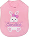 My1st Easter Bunny Bib for Baby GIRL Personalized with Baby Custom Name