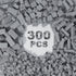 300 Pcs Classic Building Bricks, Light Gray Bulk Bricks, Creative Building Block Toys Compatible with Major Brands for
