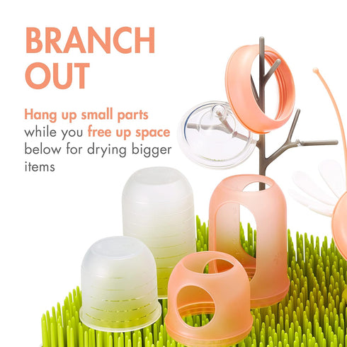 Countertop 3 Count Boon Lawn Baby Bottle Drying Rack Bundle - Includes Lawn, Twig, and Stem Baby Accessories - Baby