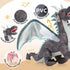 7 Set, 22 inch 4 2 MaoGoLan Pcs Dragon Plush Toy Large Dragon Stuffed Animal with Babies & Eggs in Mom's Belly