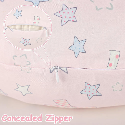 GFU Nursing Cover for Boys and Girls, Breastfeeding Case for Newborn, Soft Baby Breastfeeding Slipcover Colourful Pink