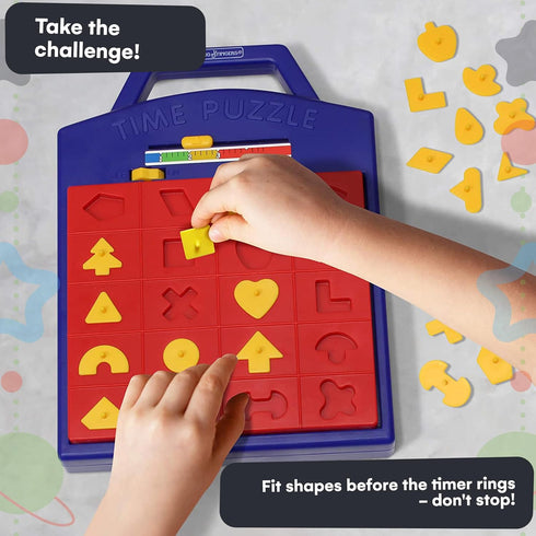 Winning Fingers Shape Toy Puzzle Game – Educational Board Game for Two Players, Concentration Matching Game for Kids 3+