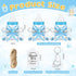 Sunnyray 150 Pcs Baby Shower Party Gift Bottles Games, 50 Mini Milk Bottles, 50 Thank You Tags