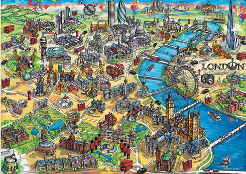 Educa Borrás 18451 Serie Educa Borras London City Map 500 Piece Puzzle