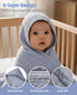 TRYISDICDVC 3-Pack 100% Hooded Baby Towels for Newborn Cotton Soft Babies Blanket Toddler and Kids Bath Towel Baby