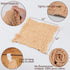 Daxue 100% Set 12x12 inches 5 Baby Muslin Washcloths Natural Unbleached Cotton, Extra Soft Baby Wipes Burp Cloths Small