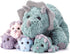 EARTHSOUND Triceratops Dinosaur Stuffed Animal - 18" Cute Small Mommy Plush Toy with Little Babies