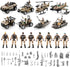 HOSPONY 56-in-1 4-7 6-8 8-12, Army Men Toys for Boys Military Truck/Helicopter/Kayak Boat/Motorcycle/Army Men Action