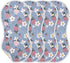 decor gift 4 Pack 22x11in Cotton Burp Cloths Breathable Naughty Ocean Strawberry Lilac Burp Rags for Gender Neutral