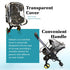 Car Seat Rain Cover, Universal Baby Stroller Accessory for Any Car Seat, Waterproof Protection from Dust and Snow