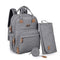 Dikaslon Diaper Bag Backpack with Portable Changing Pad, Pacifier Case and Stroller