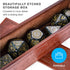 Wiz Dice Titan Dice Set - Polyhedral Large Dice for Tabletop RPG Adventure Games with Wooden Box - DND Jumbo Dice