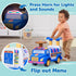 WADDLE Ice Cream Toy Truck for Kids - Ride On Playset with Scoops, Toppings, and Popsicles for Toddlers 1-3