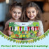R&DLanci 11-colors Set 3+ Animal Crayons for Toddlers, Washable Crayon with Eraser & Drawing Paper, Non-Toxic Crayon