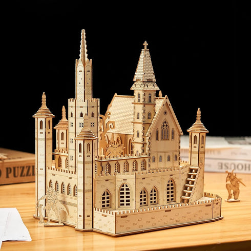 3D Wooden Puzzles Knight Creed: Lost Castle Model Kits, Brainteaser and Puzzle for Christmas/Birthday Gifts