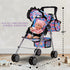 Dolls To Play Baby Doll Stroller for Girls, Toddler Play Toy Doll Buggy Carriage Foldable with Canopy Storage Basket