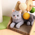 Gadpiparty Stuffed Cats Plush Cat Doll, Realistic Soft Plush Cat Toy for Adults, 12 Inch Grey Cat Stuffed Animal