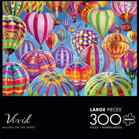 Buffalo Games - Steve Sundram - Sailing on The Wind - 300 Piece Jigsaw Puzzle for Adults 14 and up Challenging Puzzle Perfect for Game Nights - Finished Puzzle Size is 21.25 x 15.00