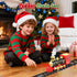 3 4 5 6 7+ Hot Bee Train Toys Train Steam Locomotive Engine Toy, Smoke, Lights & Sounds, for Year Old Kids
