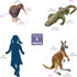 Jet Creations Life 3-PK Inflatable Toy: Kangaroo, Kiwi Bird, Alligator for Kids and Adults