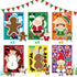 Funnlot Christmas Party Games for Kids, Make Your Own Christmas Stickers, 24 PCS