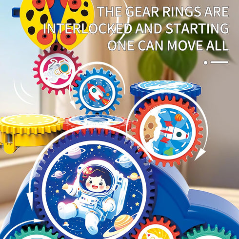 3+ Set 3-5, 30Pcs Set STEM Learning Gears Toys for Boys Girls Age Years old, Toddler Engineers Building Toy