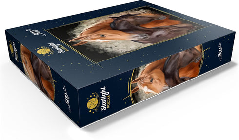 MyPuzzle Premium 500 Piece Horse Hug Jigsaw Puzzle - Made in USA