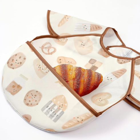 CoolaPeach Baby,3 Pack-Waterproof Feeding Bibs for & Easy Clean Baby Bibs for Eating,Toddlers & Infant,Reversible