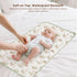 2 Pack 30"x 17", Konssy Waterproof Muslin Cotton Portable Changing Pad Soft & Foldable Baby Changing Mat Travel Pad
