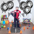 6 Pcs Large 30 Inch Race Car Wheel Balloons for Birthday Party Race Car Theme Decorations