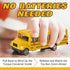 Long-Nose School Bus Die Cast Metal Model Toy Car, 6 Inches with Pullback Action for Gifts