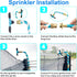 FCLLD Summer Trampoline Sprinkler for Kids Backyard Water Park Net Friendly WaterWhirl Outdoor Game Toys Adjustable