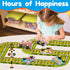 Set 5pcs Oriate Rolling Magnet Train for Magnetic Tiles, Magnet Tiles Toy Train for Road Magnetic Tiles, Free Wheel