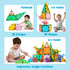 Set 50PCS 5 3-5 4-8, SYNCFUN Magnetic Building Tiles Dinosaur for Kids, Including Cute Dinosaurs, Educational STEM Toy