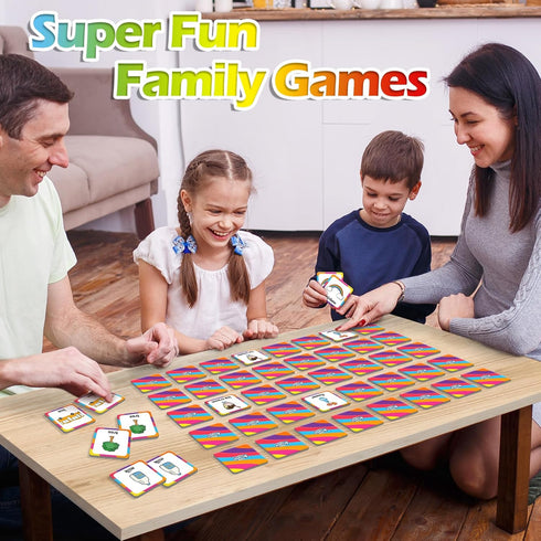 Game,52 Aizweb First Words Match Game,Memory Pcs Toddler Baby Flash Cards,Educational Toys for Pre K Preschool