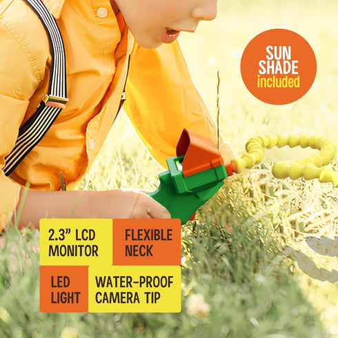 5 4 5 6 7 8 9 10 11 Borescope Snake Scope Camera with Light for Kids, Rechargeable Outdoor Educational STEM Toys, Gifts
